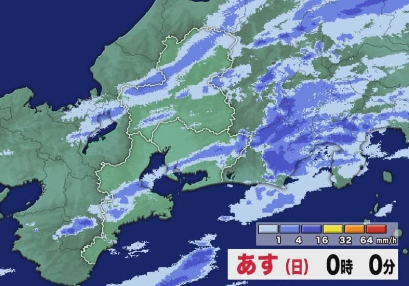  6日夜にかけて局地的に非常に激しい雨の見込み…三重県北中部では1時間に30ミリの激しい雨も 土砂崩れ等に警戒を